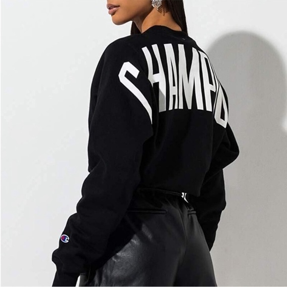 Champion sweatshirt Reverse Weave oversized Logo crew neck - Picture 1 of 10